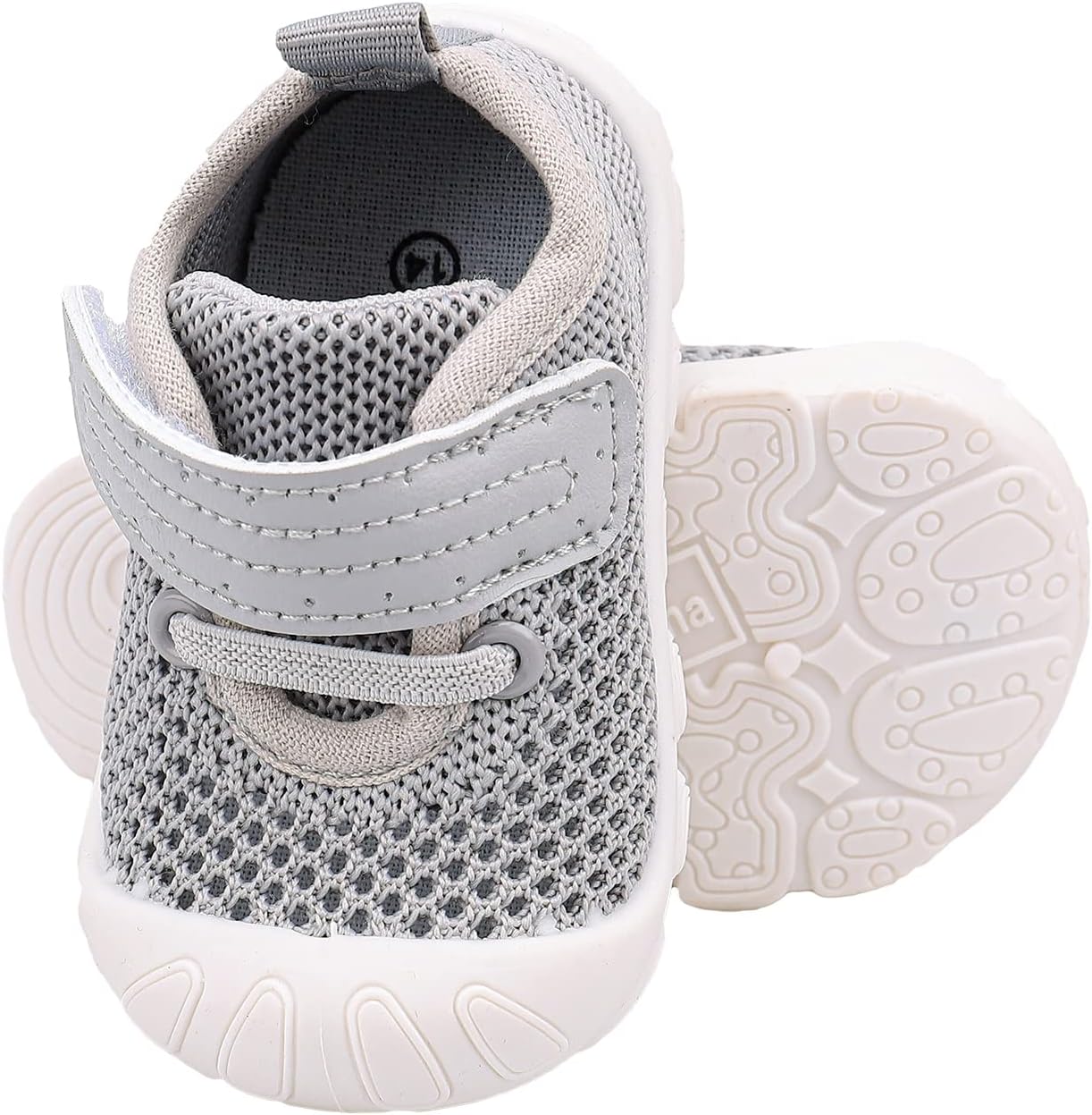 Baby Walking Shoes Toddler Girl Boy Soft Sole Breathable Mesh Slip on Summer Wide Shoes Infant Flexible Lightweight Non-Slip Safer Causal Tennis Shoes Toddler First Walkers Shoes Rubber Soles Outdoor