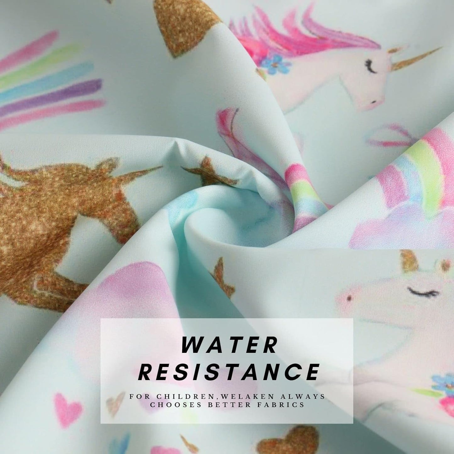 WELAKEN Lightweight Jacket for Girls Kids & Toddler II Girls' Print Water-Resistant Jacket