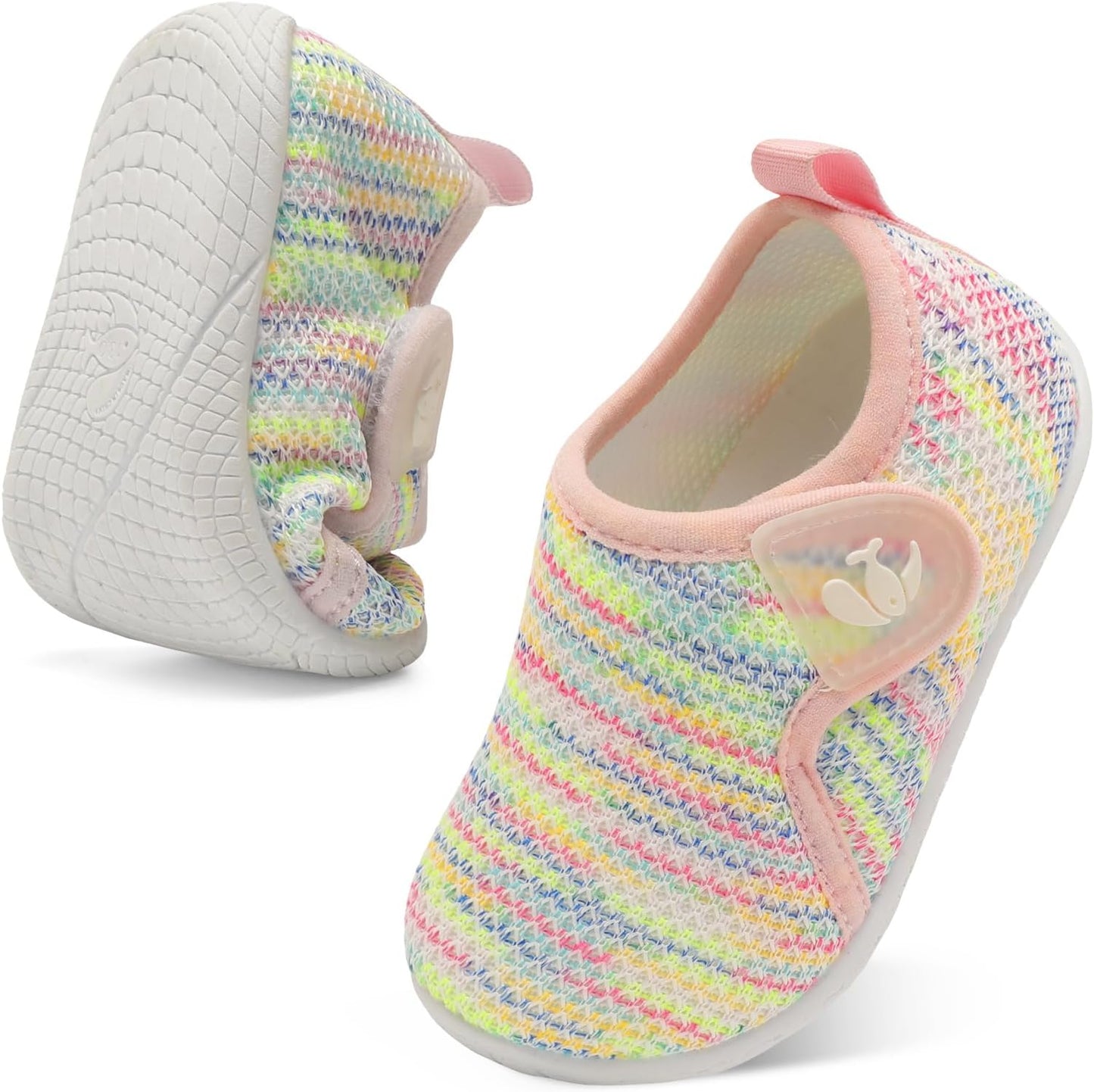 FEETCITY Toddler Walking Shoes Slip On Toddler Shoes Boys Girls Kids Sports Sneakers Casual School Shoes Barefoot Shoes