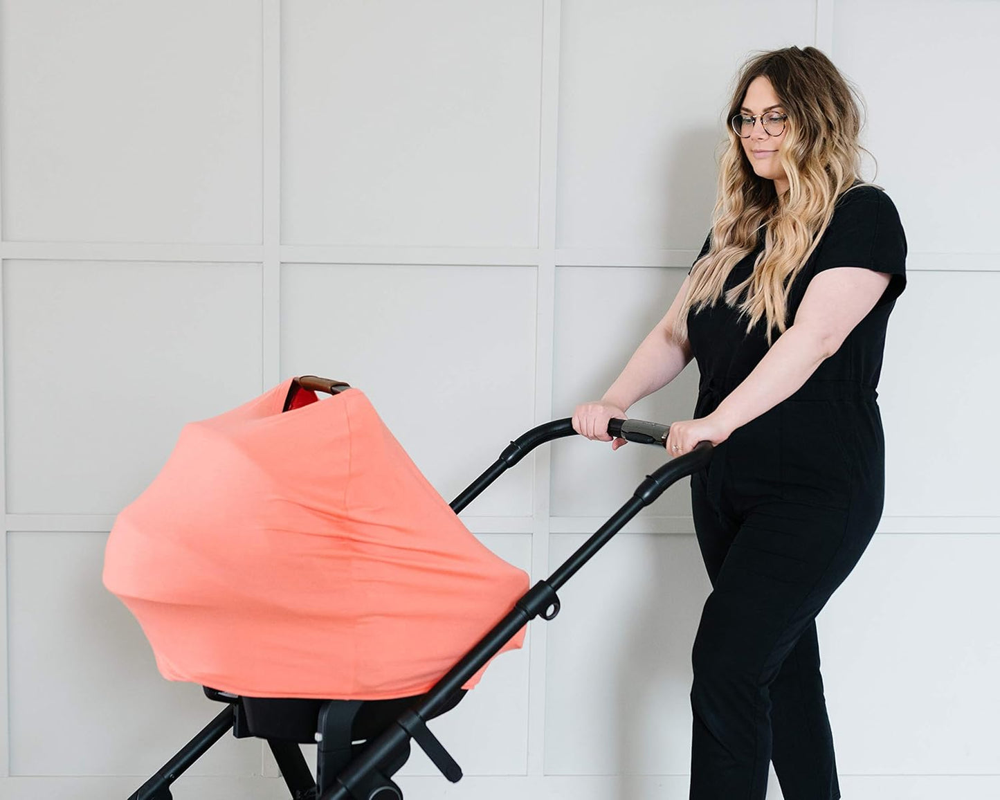 Stella Multi-Use Cover: Car Seat, Nursing & Stroller Cover - Sun Protection, All-Season, Stretchy Fabric, Easy Access