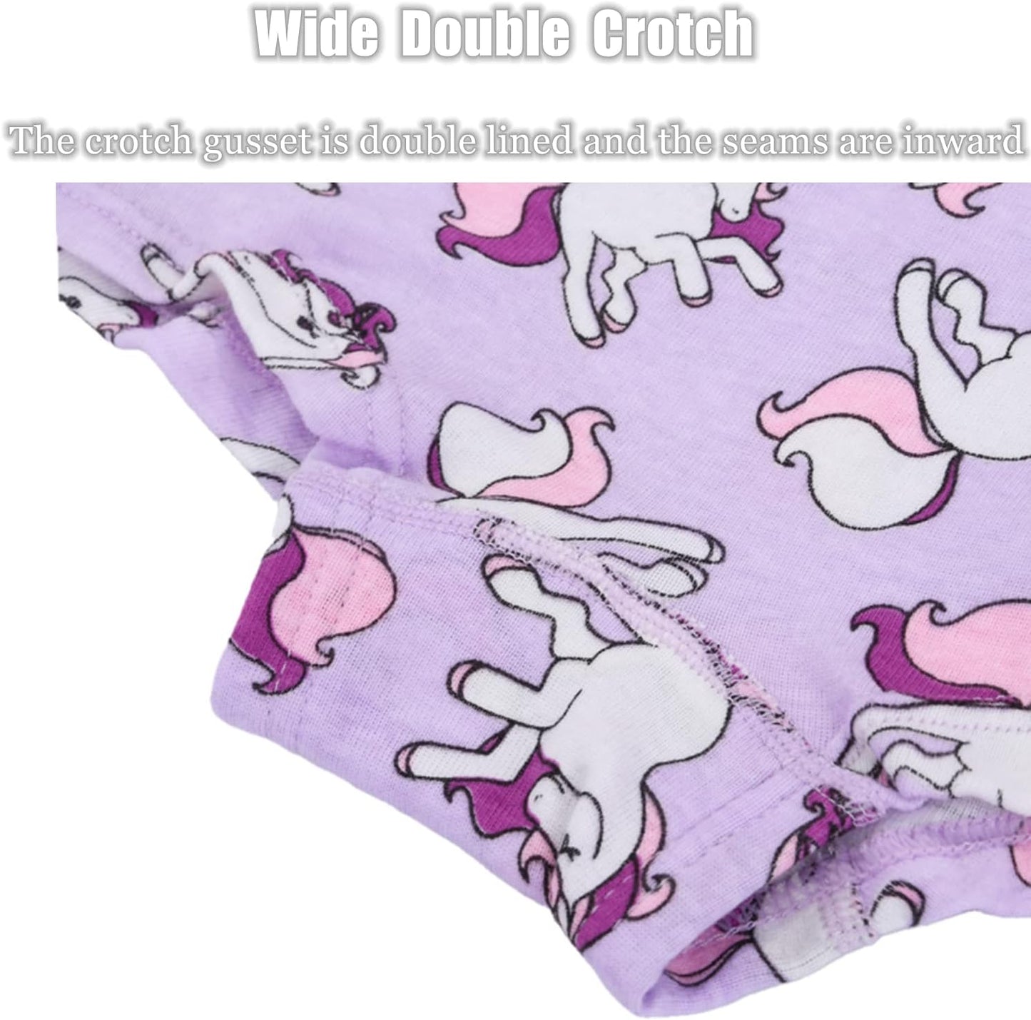 Cczmfeas Girls Hipster Cotton Underwear Boyshort Panties 6 Pack