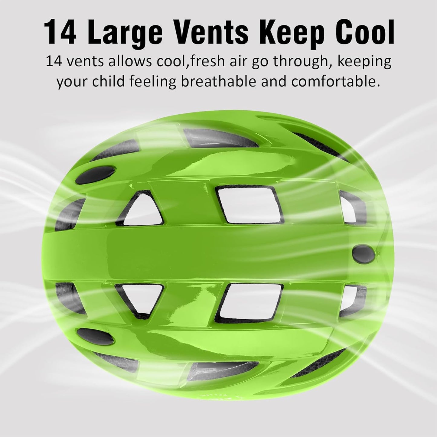 Kids Bike Helmet,2 Sizes Adjustable for Youth Child Boys & Girls Ages 3-5-8-14,Ventilation and Multi-Sport for Bicycle Scooter Skate