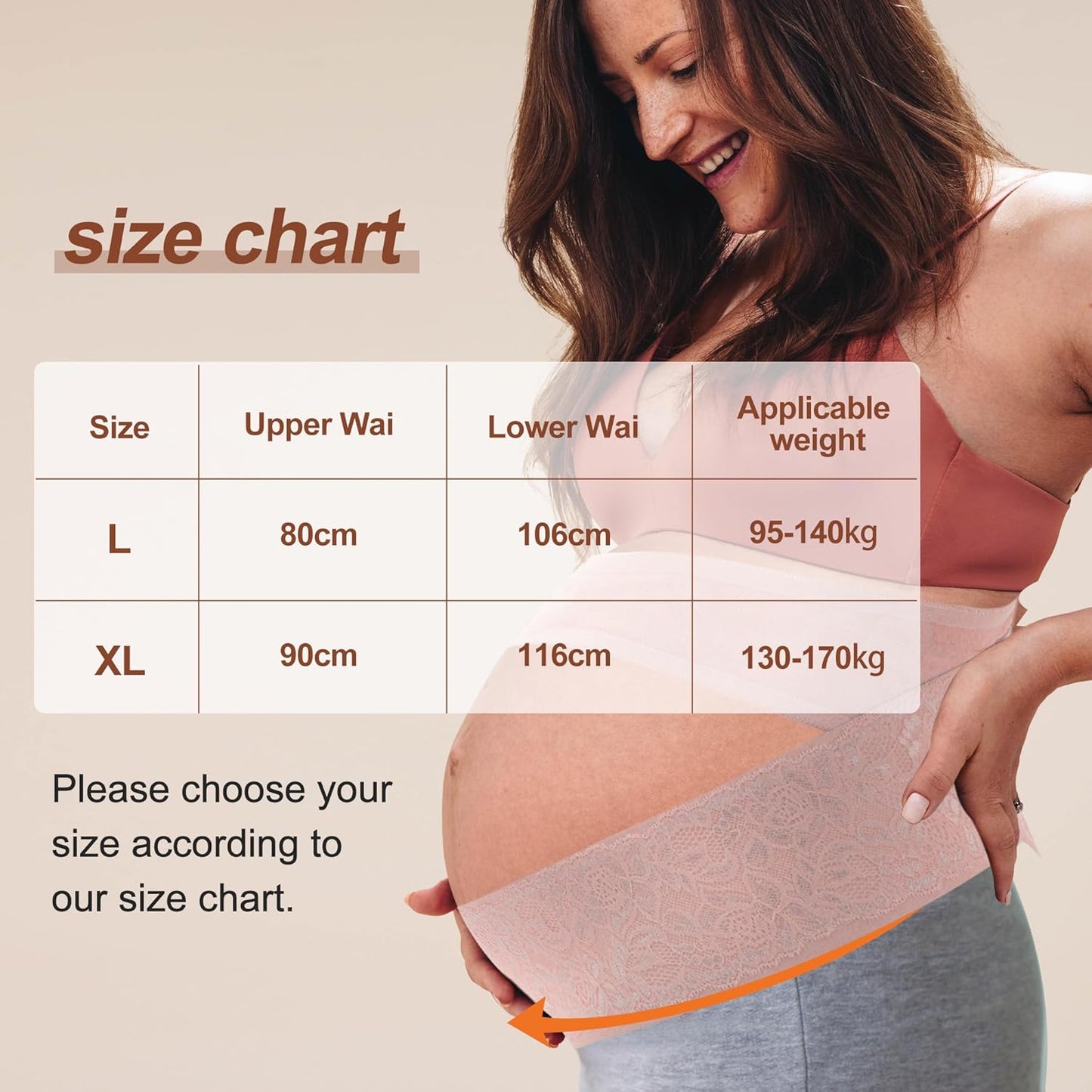 Pregnancy Belly Band for Pregnant Women, Breathable Maternity Belt, Adjustable Pregnancy Belly Support Band