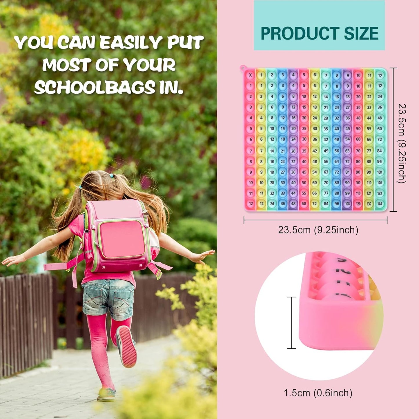 Multiplication Tables Games 12 X 12 Math Multiplication Flash Card Toys, Multiplication Games POP Create Various Multiplication Formulas for Teachers Two-Sided Multiplication Tables