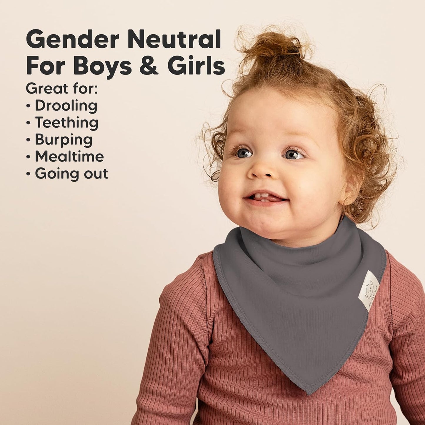 8-Pack Organic Baby Bandana Bibs for Boys, Girls - Super Absorbent Triangle Baby Bibs for Drooling and Teething Infant, 100% Cotton Extra Soft for Newborn, Infant 0-36 Months (Eclipse)