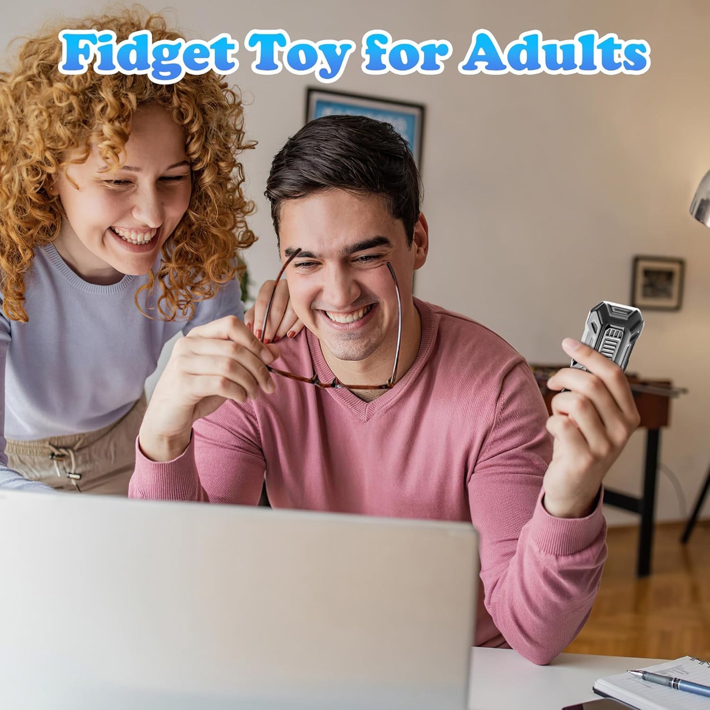 Magnetic Silder Fidget, Slider Fidget Toys for Adults, Metal Fidget Toys for Kids Party Favors, Birthday, Fidgets Toys for Teens (A-Gray)