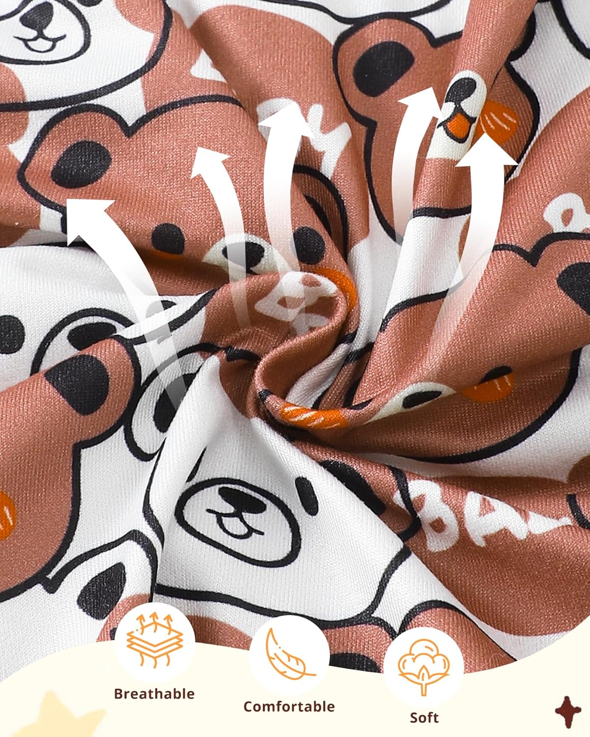 NZRVAWS Baby Boy Clothes Preemie Infant Boy Bear Outfits Jumpsuit Bodysuit Letter Print Romper