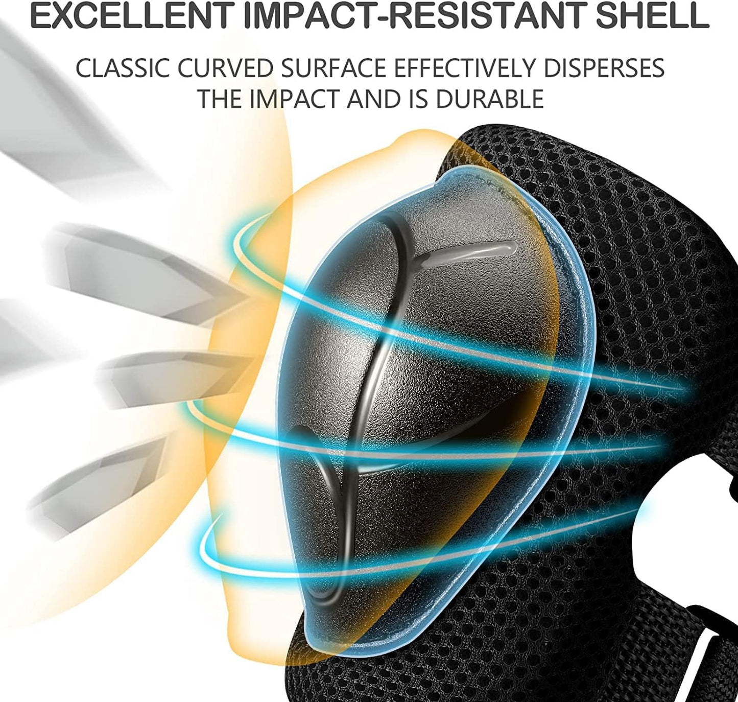 Kids Bike Helmet Set, CPSC Certified with Knee Pads Elbow Pads Wrist Guards,Adjustable Helmet for Ages 3-5-8-15 Toddler Kids&Youth,Bicycle Skateboarding…