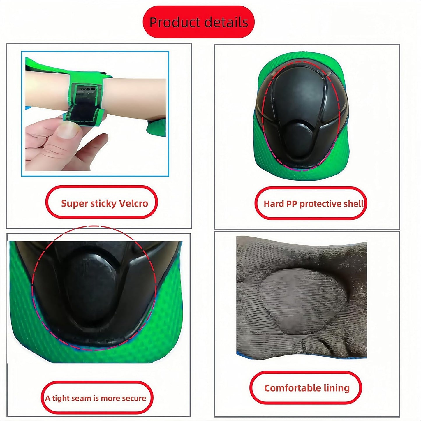 Kids Protective Gear Set SHENMOREN Knee Pads for Kids 3-10 Years Toddler Knee and Elbow Pads with Wrist Guards 3 in 1 for Skating Cycling Bike Rollerblading Scooter