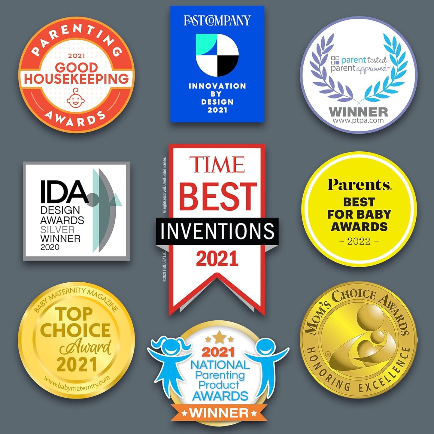 Chicco Duo 9oz. Hybrid Baby Bottle with Invinci-Glass Inside and Plastic Outside | Dishwasher, Bottle Warmer, and Electric Sterilizer Safe | Intui-Latch Nipple | Clear/Grey, 2pk