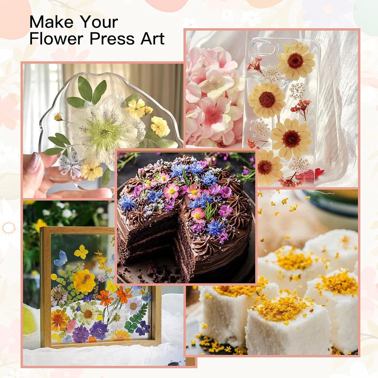 Extra Large Flower Press Kit 10.8 x10.8 inches with Storage Bag, DIY Arts and Craft Kit 10 -Layers, Ideal Gift for Flower & Plant Lovers