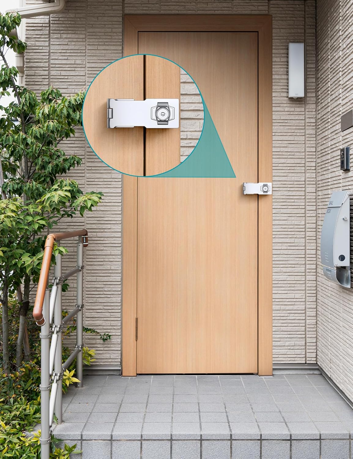 3 Inch Keyed Hasp Lock for Cabinets & Small Doors, Twist Knob Design, Heavy Duty Zinc Alloy with Chrome-Plated Iron, Includes Keys & Screws - Silver, 2 Pack