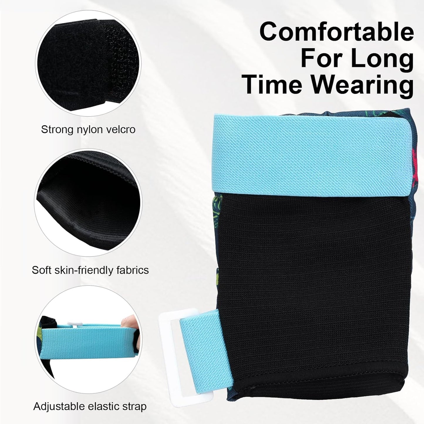 Adjustable Toddler Helmet, Kids Bike Helmets for Boys Girls 3-5/4-6/5-8 Years, Protective Gear Set for Bicycling/Skateboarding/Rollerblading/Scootering