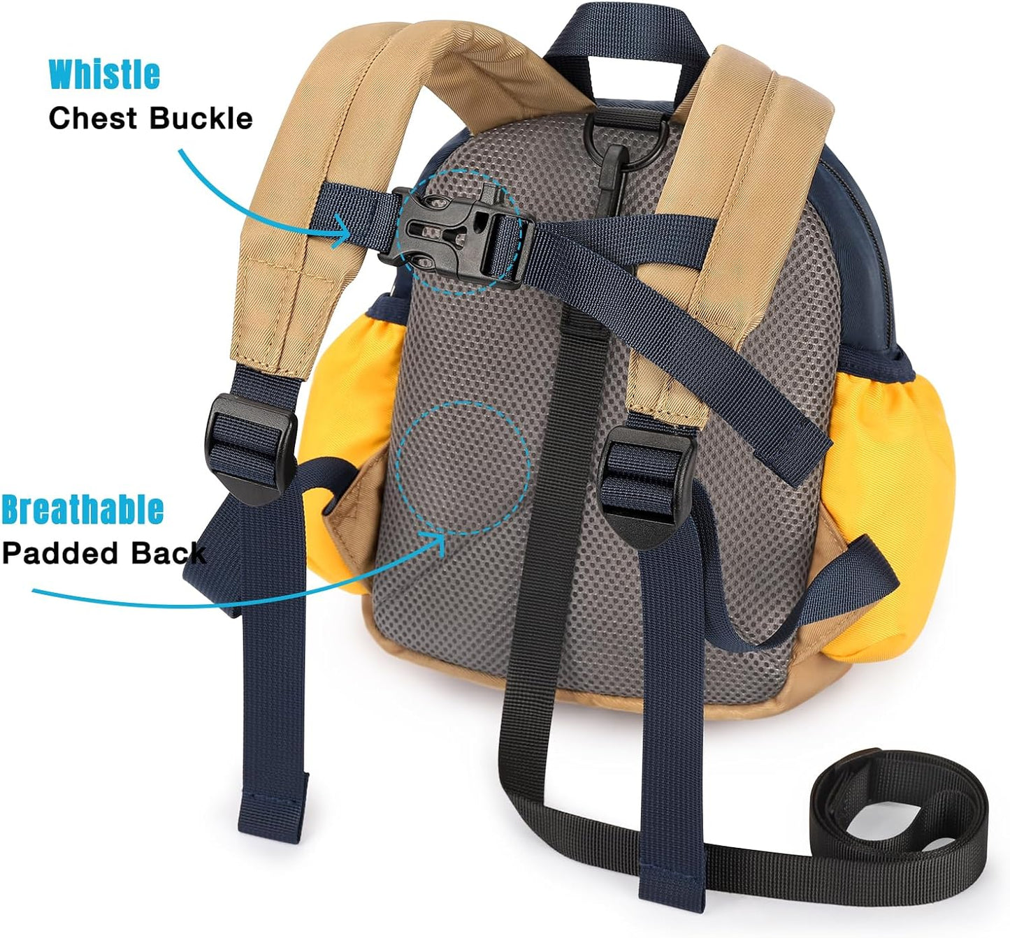 STEAMEDBUN Backpack Leash for Toddlers 1-3: Baby Backpack with Leash for Boys Girls - Anti-Lost Harness for Walking