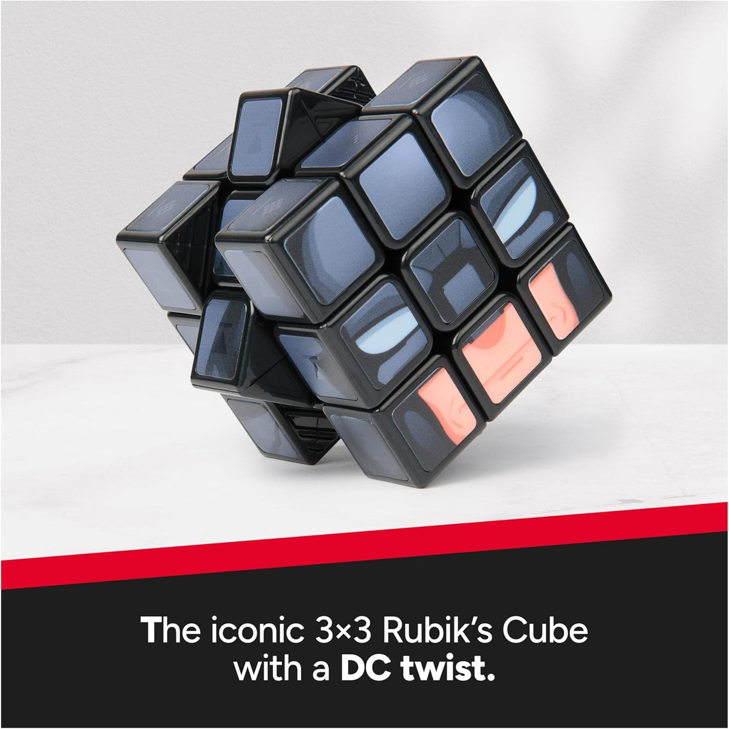 Rubik’s Cube Batman Cuber, Problem-Solving Challenging Brain Teaser Collectible Batman Fidget Toy, for Adults & Kids Ages 8+