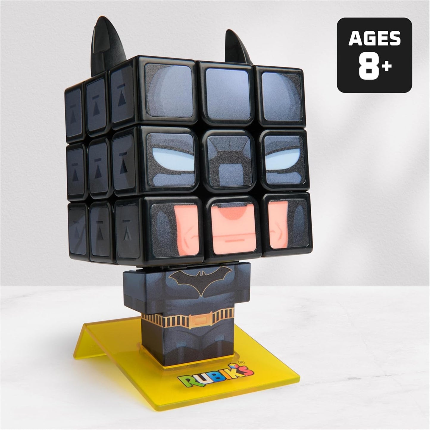 Rubik’s Cube Batman Cuber, Problem-Solving Challenging Brain Teaser Collectible Batman Fidget Toy, for Adults & Kids Ages 8+