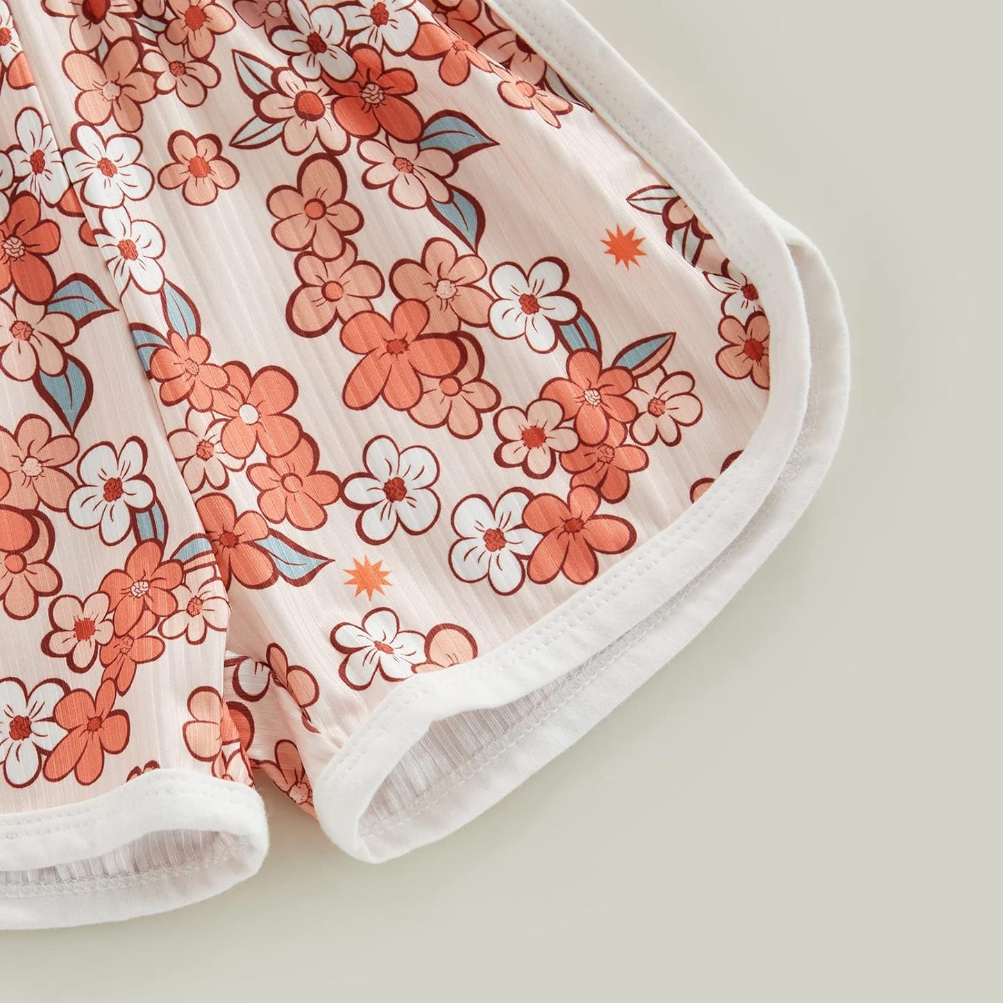 WZTYYDS Toddler Baby Girl Summer Clothes Floral Romper Tie-Up Strap Halter Jumpsuit Infant Summer Sling Playsuit 6M-3T