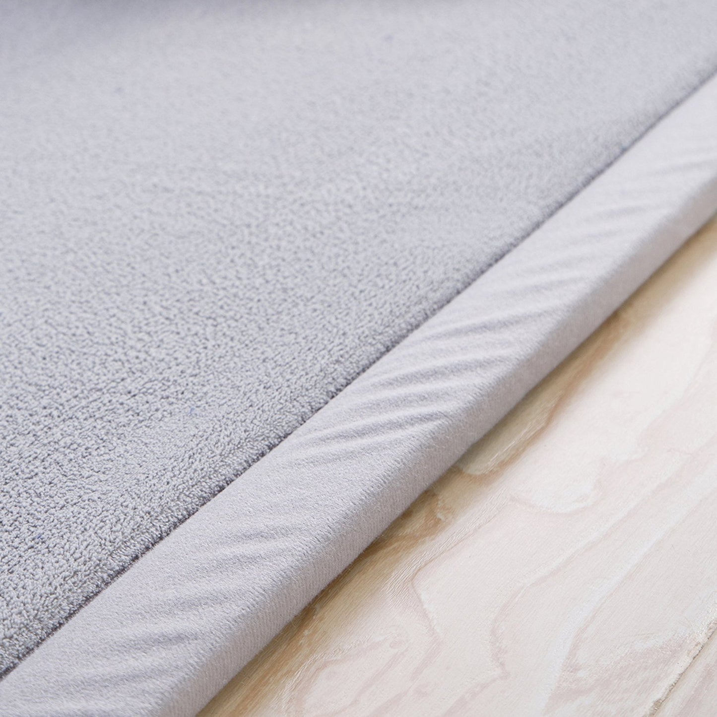 Loartee Nursery Rug Coral Velvet Crawling Rugs Mat Area Rugs Play Crawling Mat(6'8"x9'8", Gray) for Toddler Children Play Mat Yoga Mat Exercise Pads Carpet