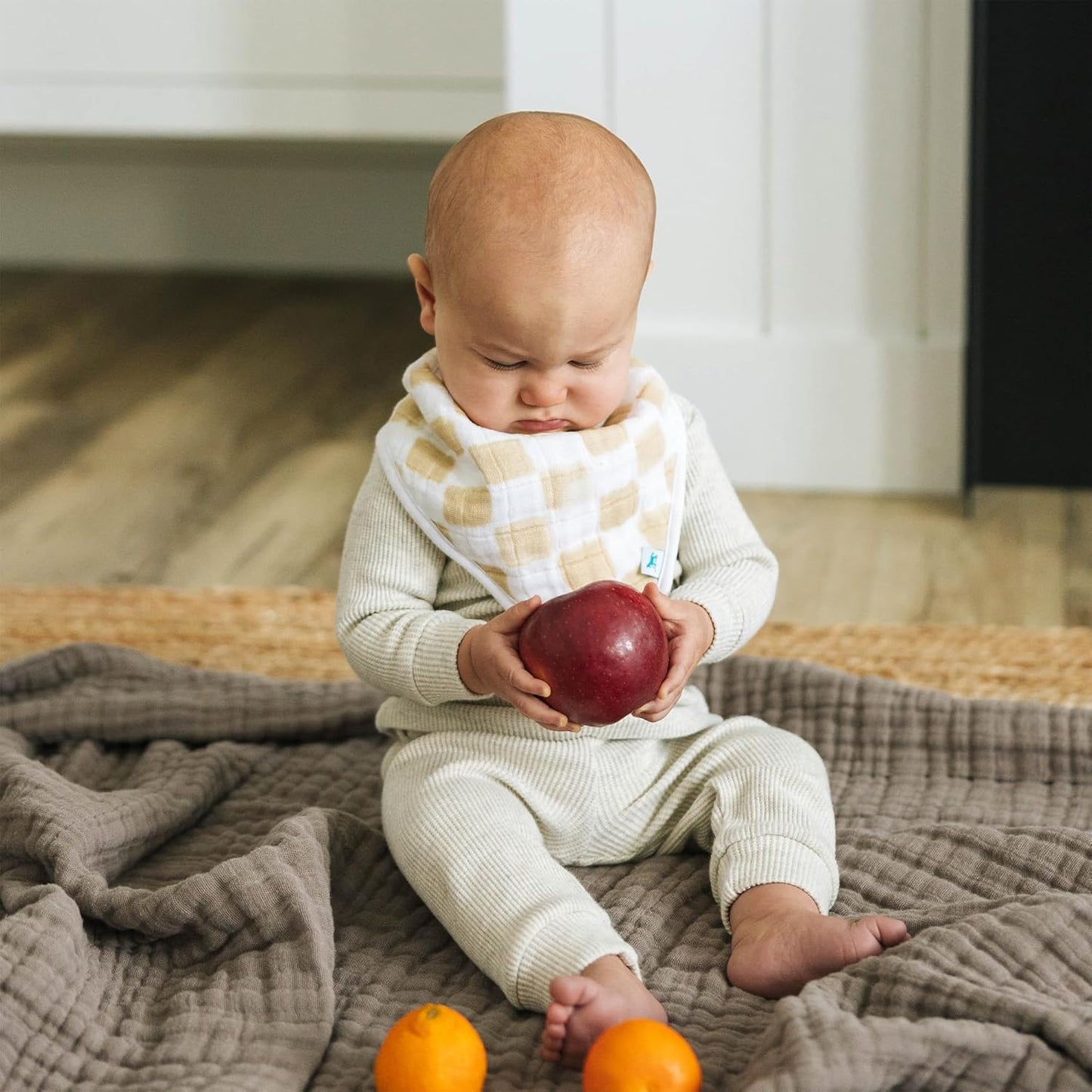 Little Unicorn Cotton Muslin with Fleece Bandana Bib