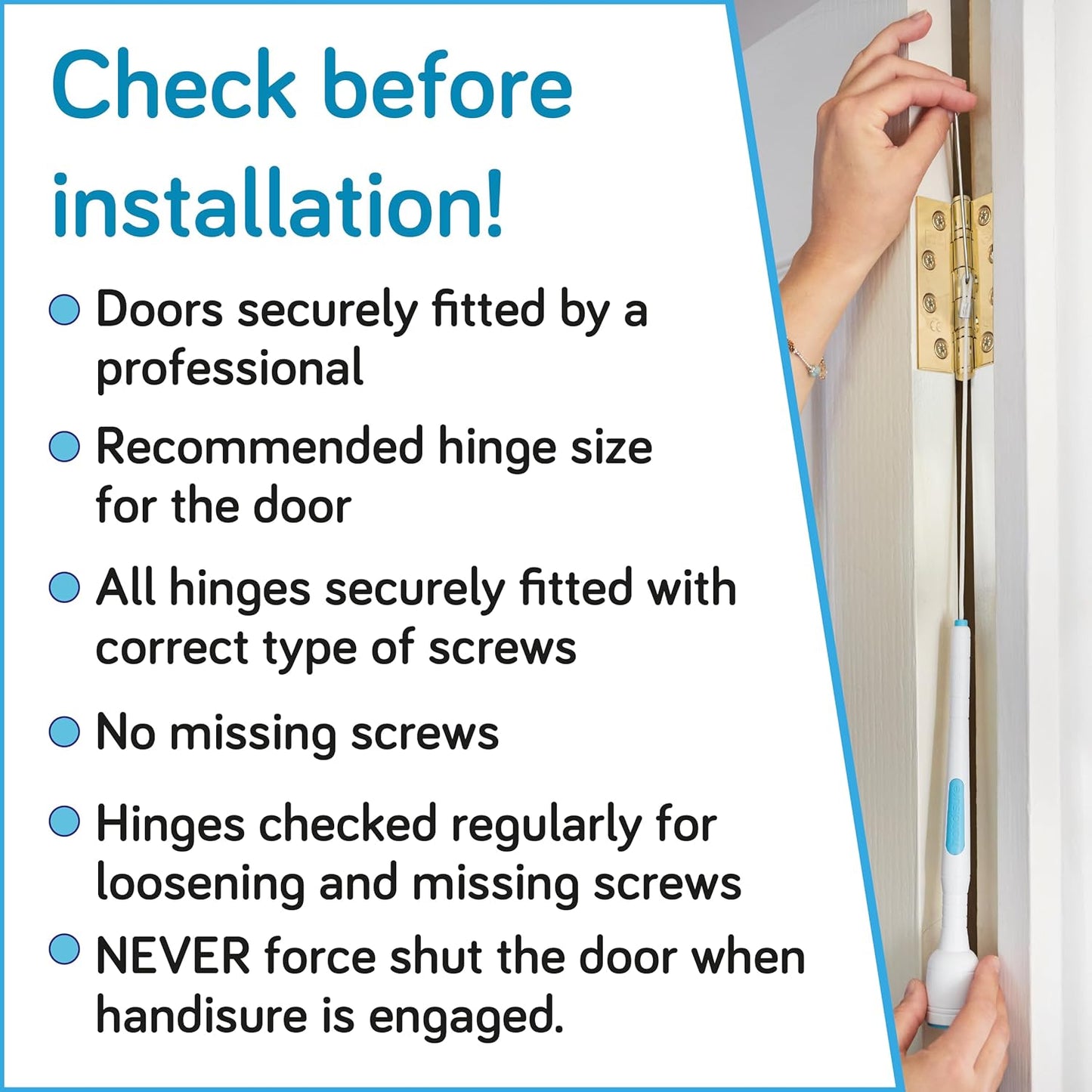 Child Door Safety Door Pinch Guard. Automatic, Hinge & Lock Side Safety, Reliable, Multiple Awards & Unique, Baby Door Stopper. Easy to Install & Build to Last Finger Guard for Door