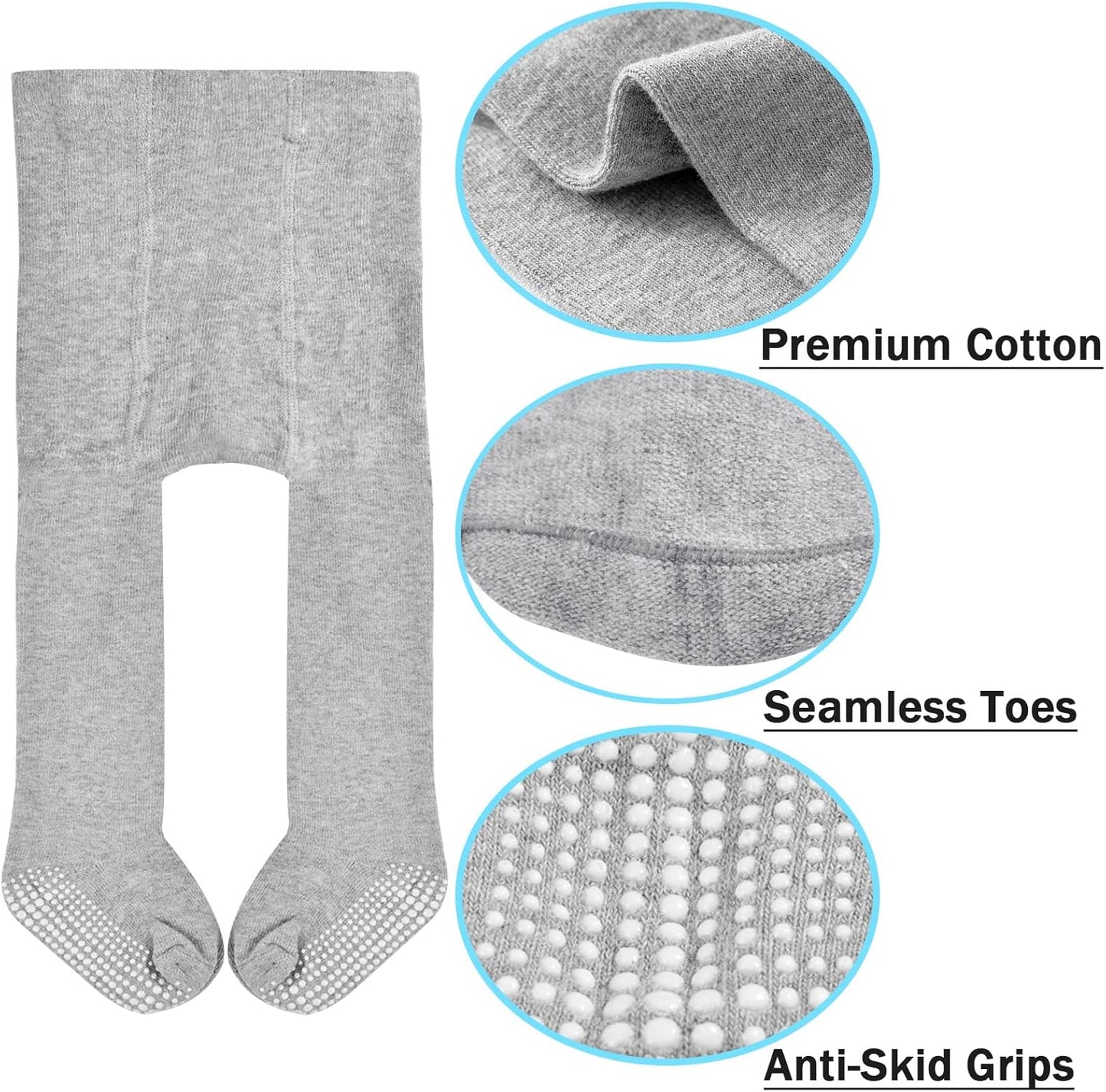 Mini angel Baby Tights Non Slip Baby Girl Tights Seamless Cotton Pantyhose Toddler Stockings Winter Warm Leggings Non-Skid