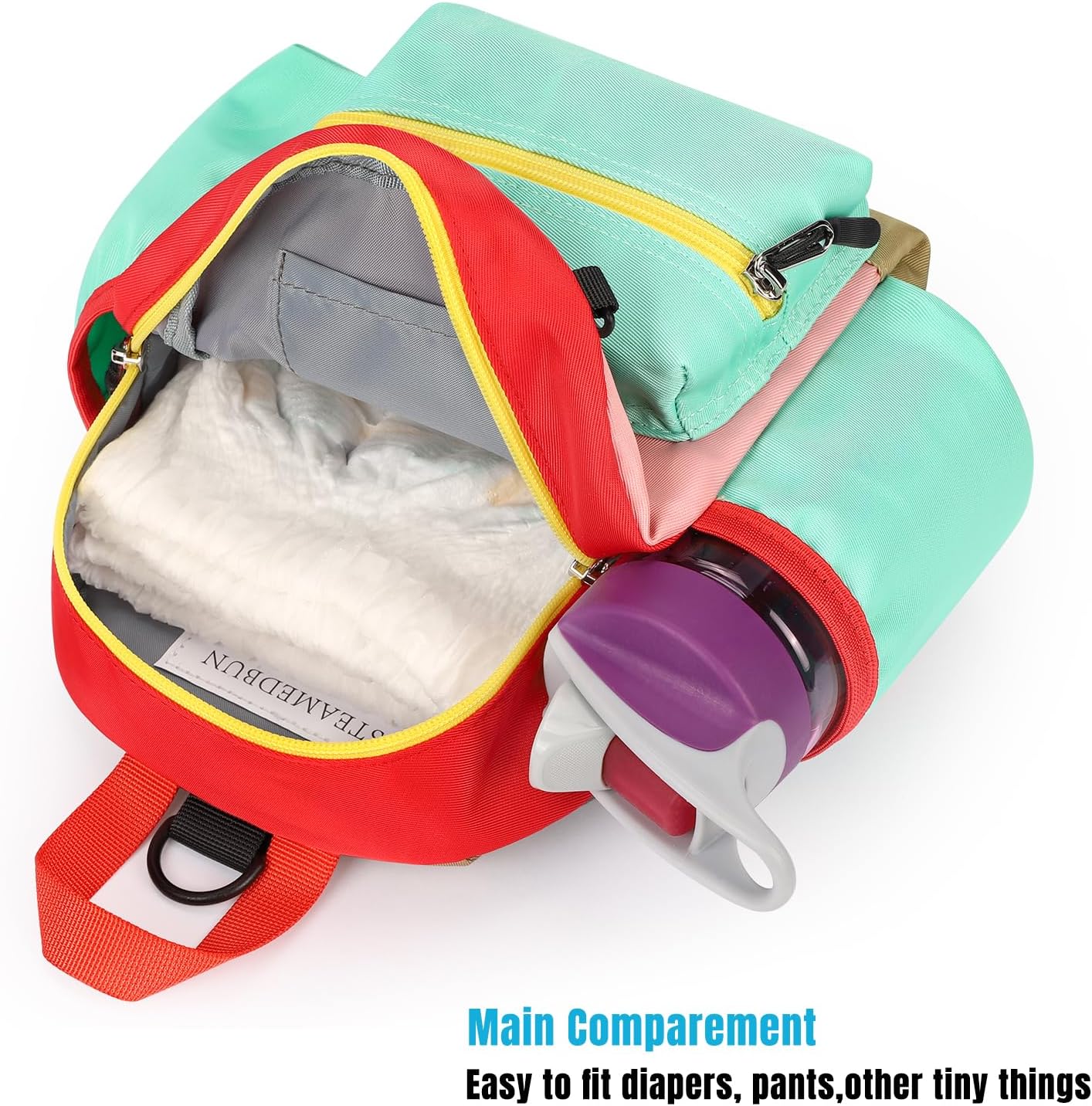 STEAMEDBUN Backpack Leash for Toddlers 1-3: Baby Backpack with Leash for Boys Girls - Anti-Lost Harness for Walking