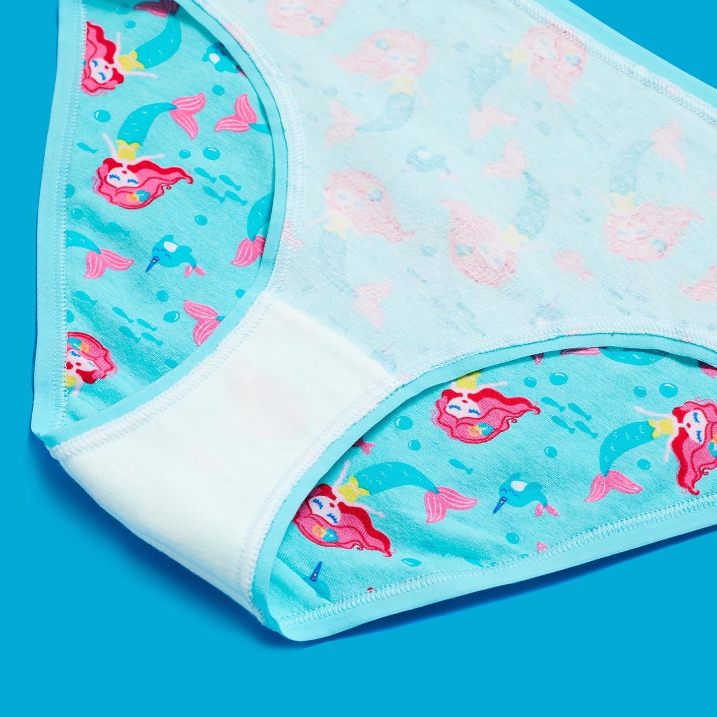 Saint Eve Kids Little Girls Cotton Underwear, Soft Breathable Multi Pack Brief Panties