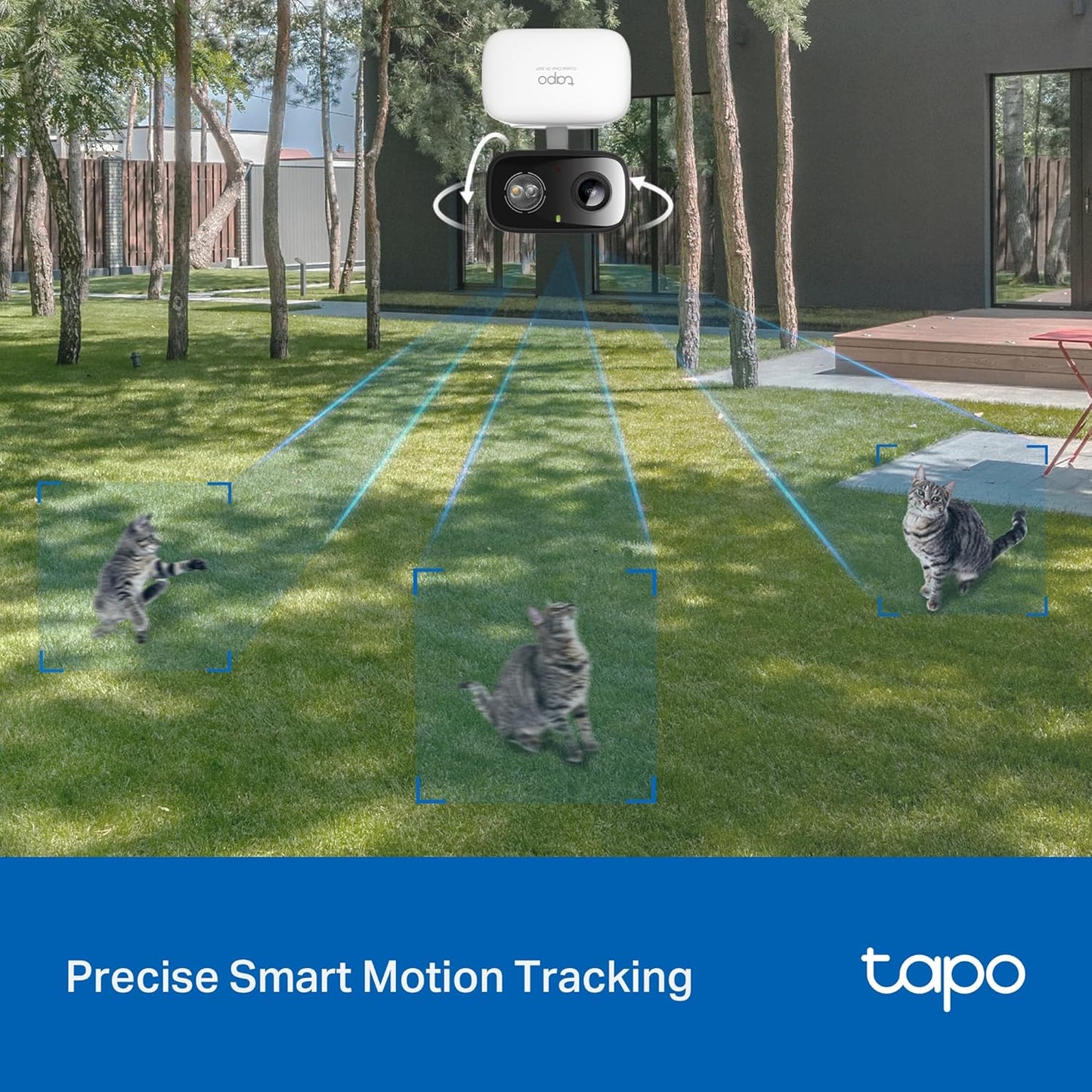 Tapo 2K 3MP Pan/Tilt Indoor/Outdoor Security Camera - Free Person/Baby Cry Detect & Motion Track, 360ยฐ Pan, Color Night Vision, SD/Cloud Storage, Works w/Alexa & Google Home HybridCam 360