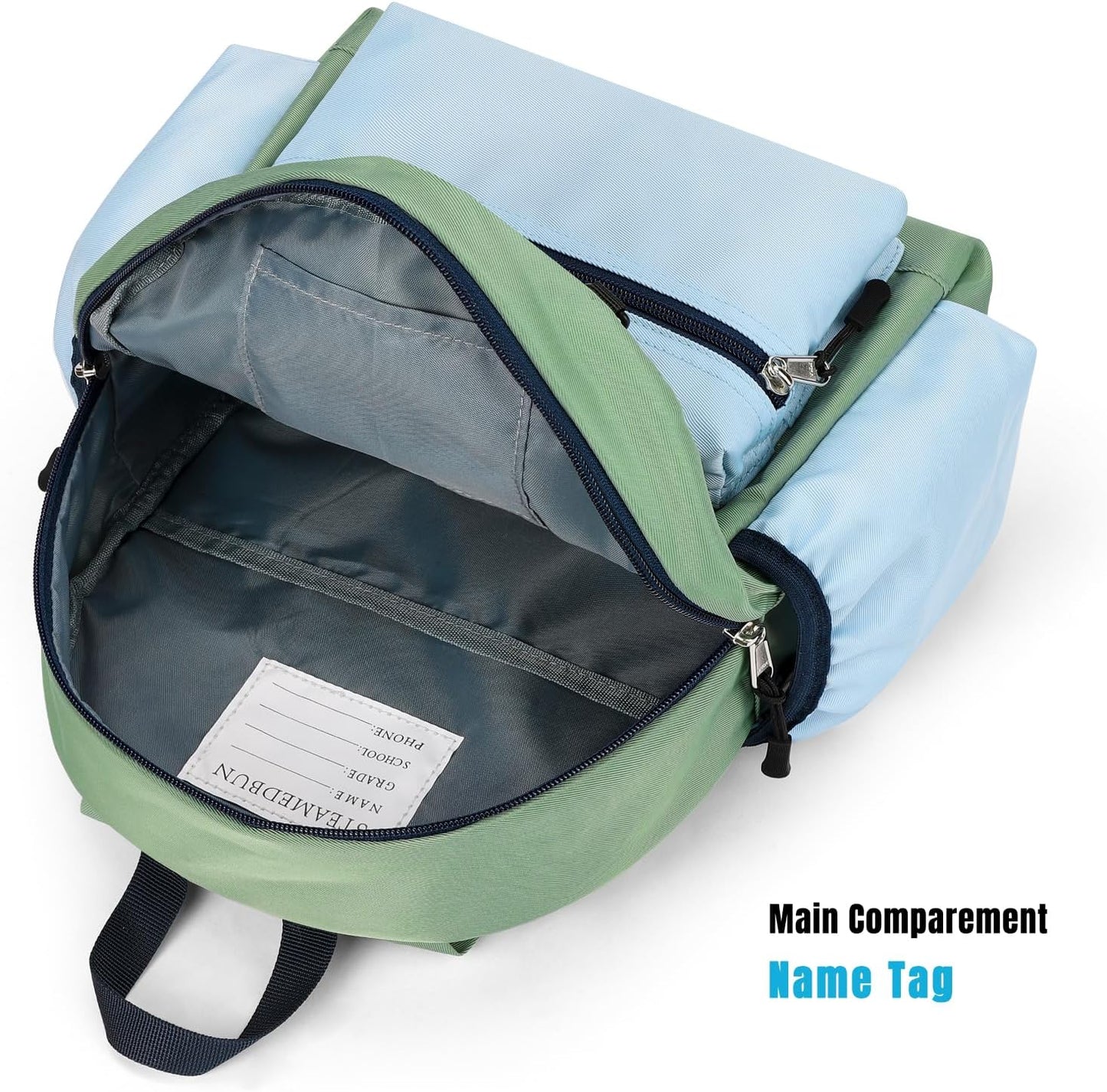 STEAMEDBUN Toddler Backpack for Boys 2-4: Kids Backpack Boys Girls - Preschool Kindergarten Daycare Backpacks - 12 inch