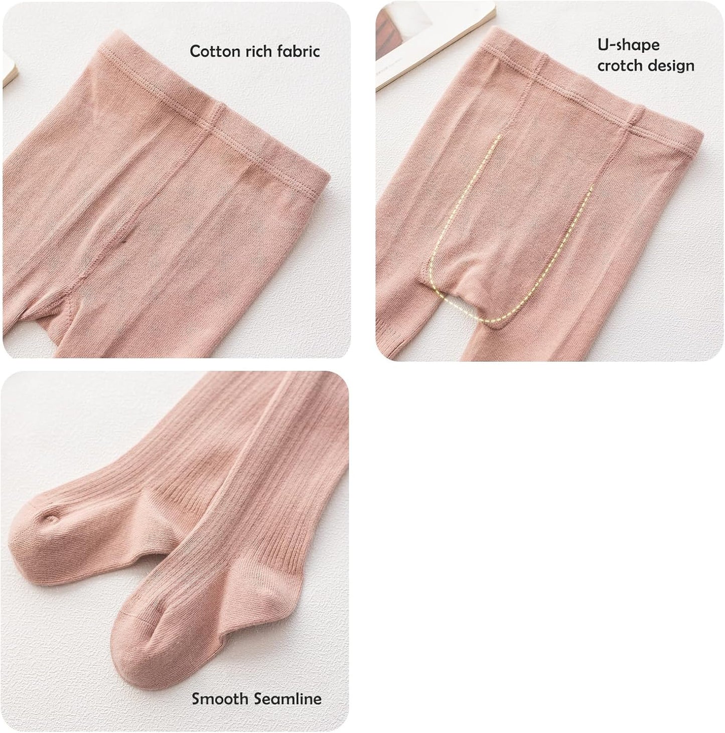 CHUNG Toddler Little Girls Cotton Tights Footed Thick Winter Cable Knit Legging Pantyhose Stocking