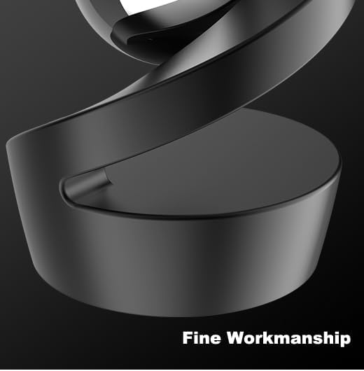 Fidget Toys for Adults, Gravity Defying Kinetic Desk Toy, Metal Fidget Spinner Toy, Balance Desk Toys for Office for Adult for Party Favors, Birthday (Black-Silver Ball)