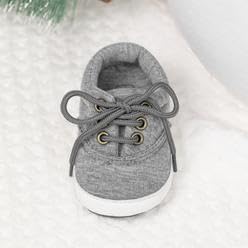 Morbido Infant Baby Boys Girls Canvas Sneaker Toddler Slip On Anti Skid Newborn First Walkers Candy Shoes for 0-18 Months