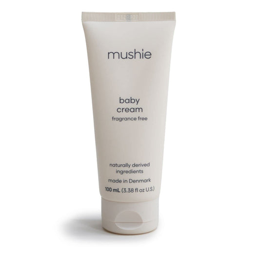 mushie Baby Cream | Healing Ointment for Dry, Chaffed Skin, Diaper Rash, & Minor Scratches | Certified COSMOS ORGANIC | Made In Denmark, 3.38 fl oz (100 mL)
