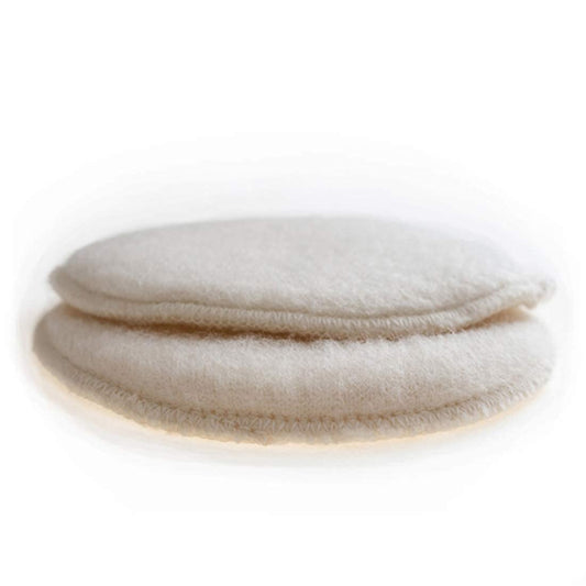 Soothingly Soft Merino Wool Nursing Pads, Style Softline, Extra Thickness, 6 in. Diameter (Small)