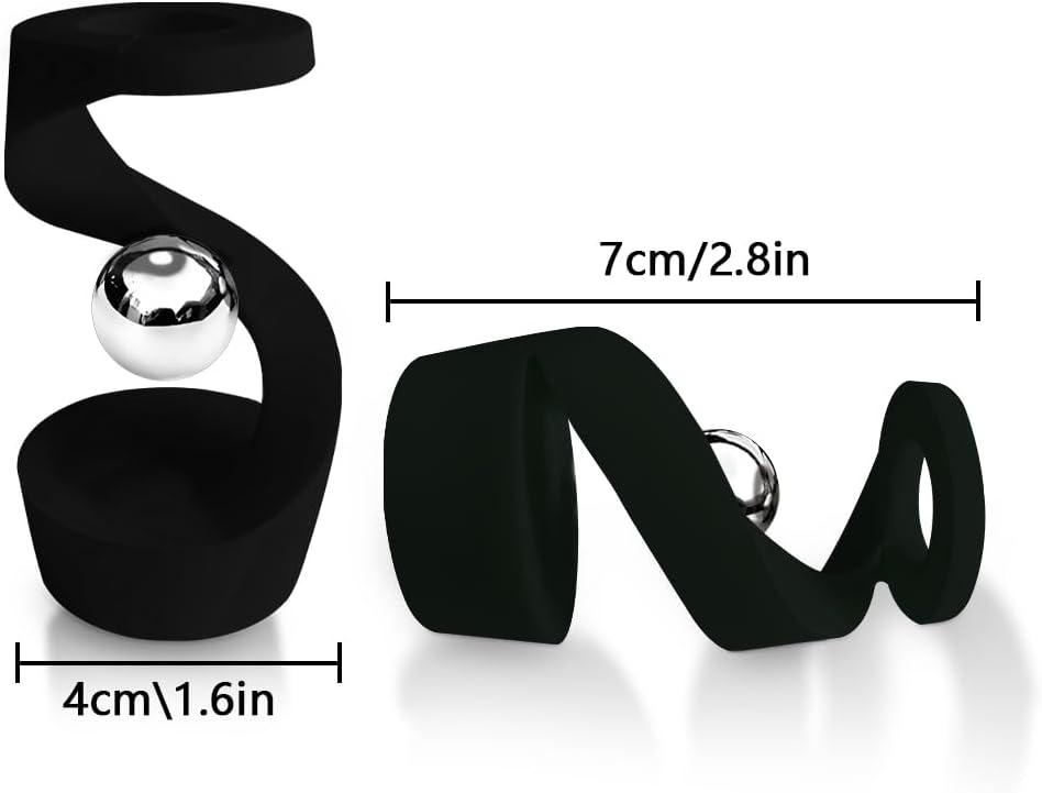 Office stress relief toys,Adult toys,Silicone spiral decompression toy,Boring&relaxing toys,Move the rotating bearing to rotate the toy,Help Relieve Stress,Anxiety,Tension,Promotes Focus (Light green)