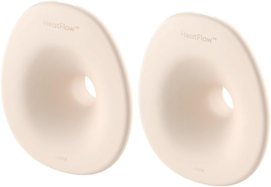 eufy Original 24mm Flange (2-Pack), Replacement Accessories for Wearable Breast Pump E20/S1/S1 Pro, HeatFlow™ Technology, Food-Grade Silicone, Durable, Comfortable, Ergonomic Fit