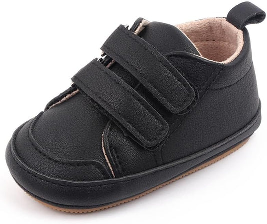 LONSOEN Baby Girls Boys Loafers Prewalker Dress Crib Shoes