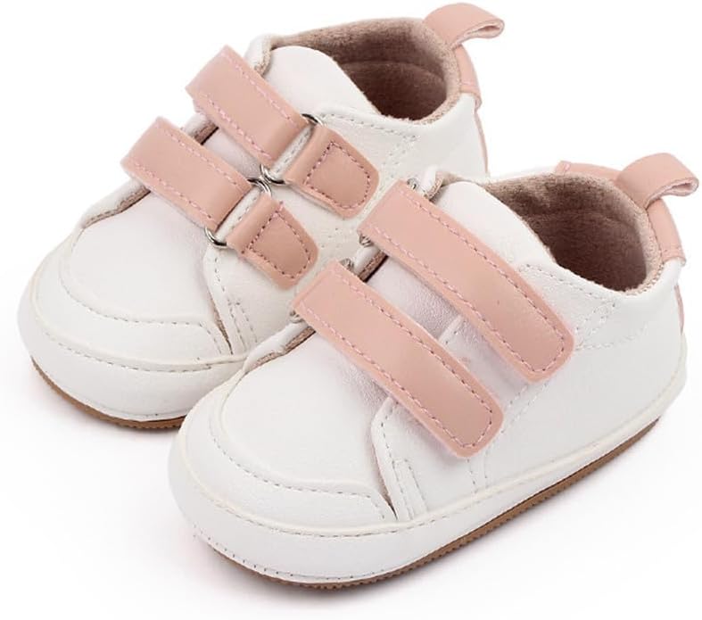 LONSOEN Baby Girls Boys Loafers Prewalker Dress Crib Shoes