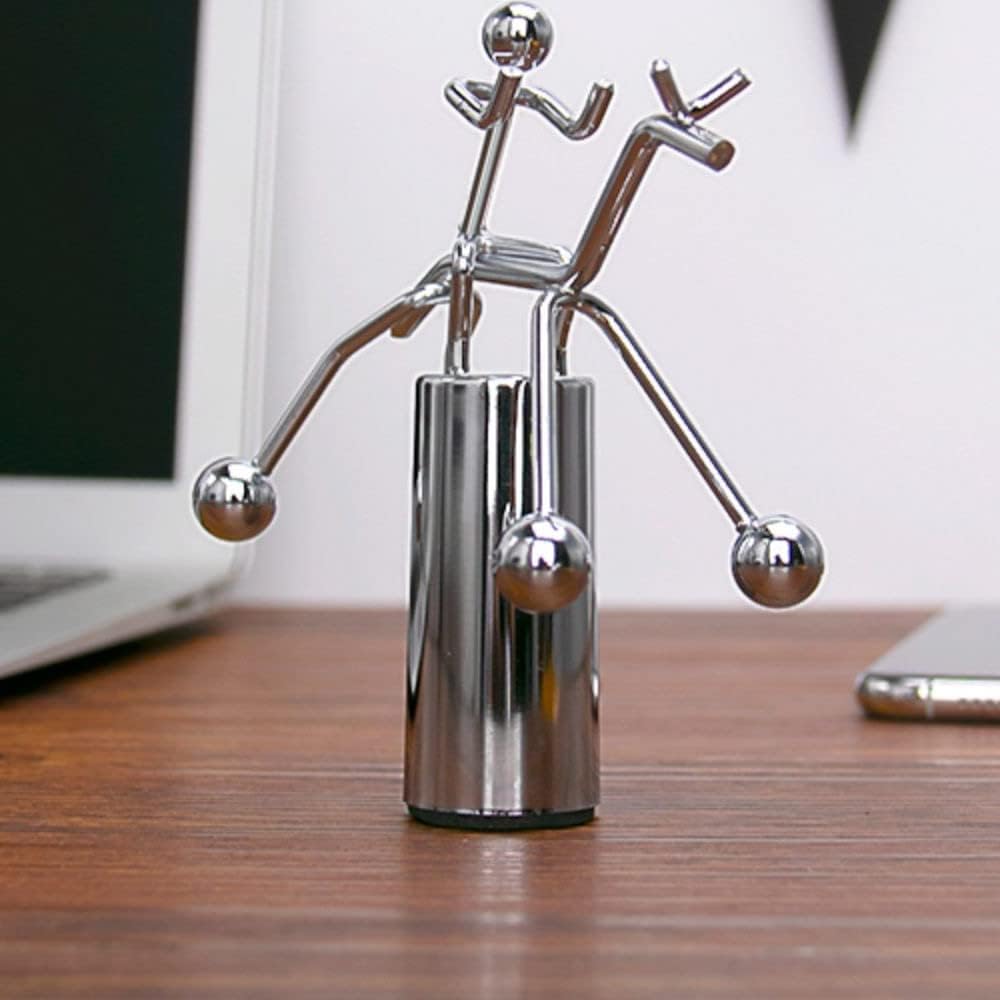 Steel Balance Toy Kinetic Art Table Balancing Decorations Physics Toy Home Office Toys Kinetic Desk Toys FN05