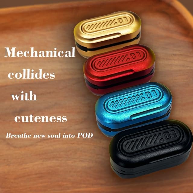 Fidget Slider EDC Adult Metal Fidget Toys ADHD Tool Anxiety Stress Relief Toys Fun Office Desk Toys Gifts for Boyfriend and Father (Blue)