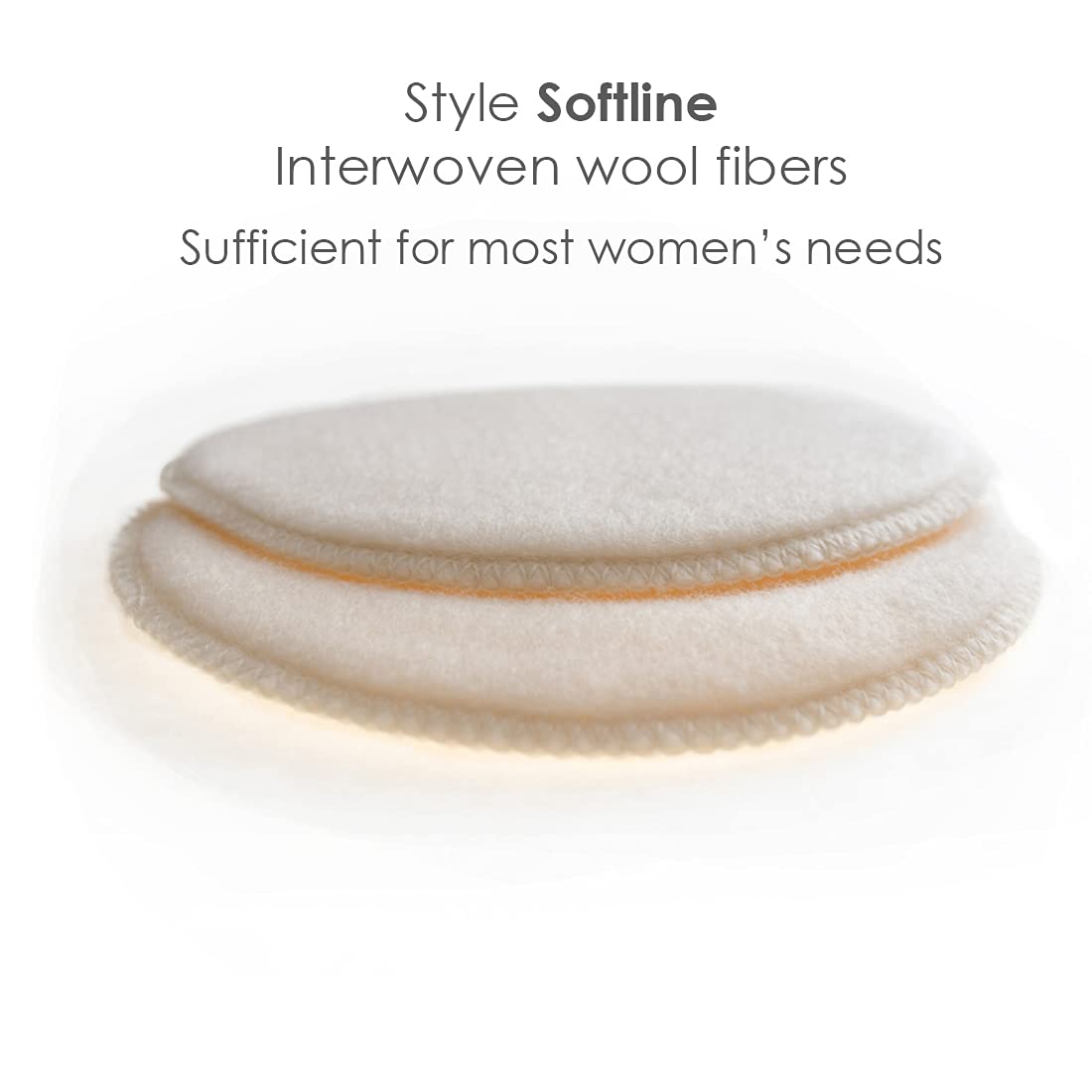 Merino Wool Nursing Pads, Style Softline, Regular Thickness, Teardrop - 10 x 7 in.