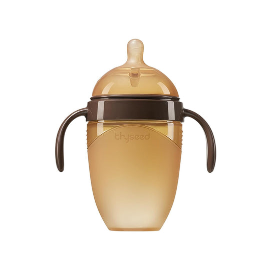 Silicone Natural Breast-Like Bottle with Nipple(10+ Months),8oz，1pack