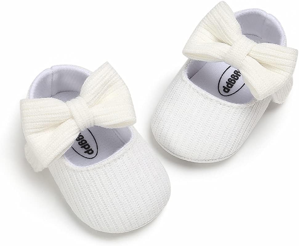 Baby Shoes Mary Jane Flats Non Slip Soft Sole Infant Toddler Sneakers First Walkers Party Christmas Dress Shoes