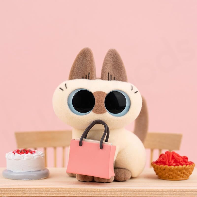Nobeko Azukican Azukisan Cat Daily Life Series2 Blind Box Figures 6PCs Random Art Cute Collectibles Birthday Gift