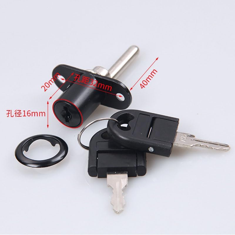 TAODAN 16mm Diameter Zinc Alloy Drawer Desk Closet Furniture Cabinet Locker Display Triple Lock with Key