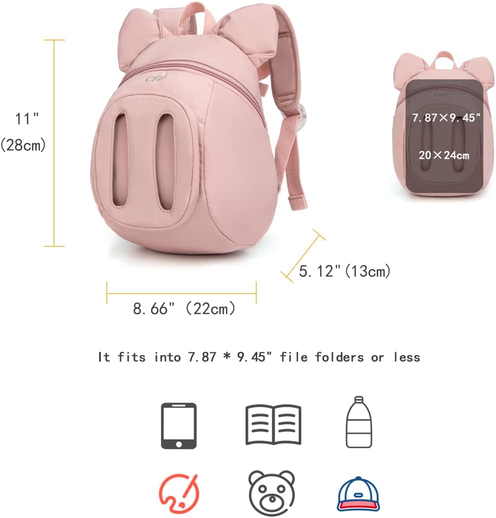 CFX Toddler Backpack Leash, Anti Lost Toddler Leash with Safety Handle, Attractive child leash（(Flying Pig)）