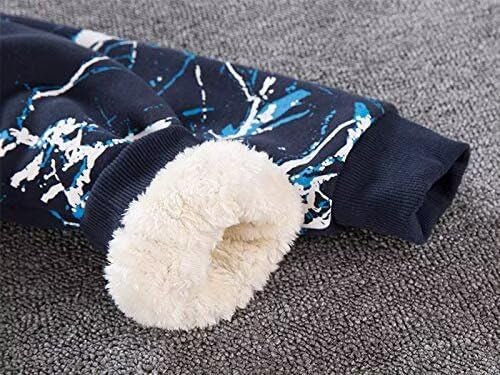 Bumeex Kids Boy's Girl's Sherpa Fleece Lined Jacket Spring Fall Winter Zip up Sweatshirt Hoodie 2-14Y(Toddler/Kid)