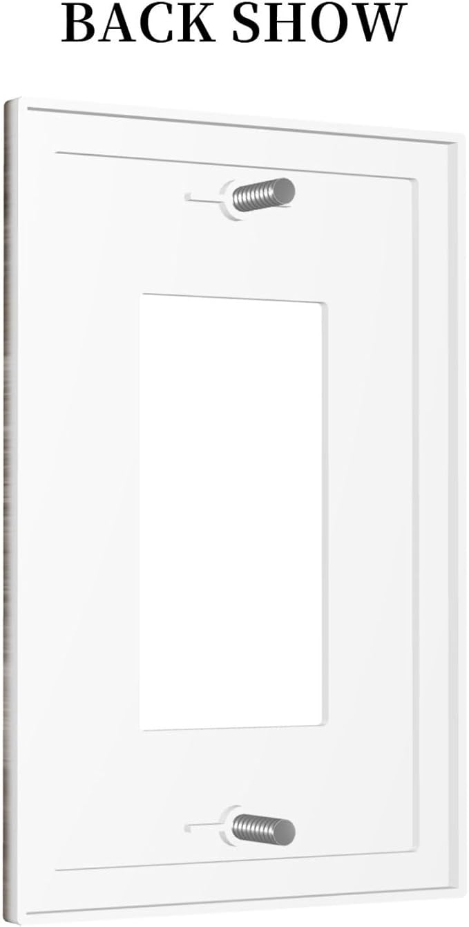 1 Gang Single GFCI/Decorator Rocker Outlet Light Switch Wall Plate Cover Vintage Copper Rustic Rusty Modern Tan Brown Grey Gray Abstract Art Painting Decorative One Device Electrical Faceplate Dimmer