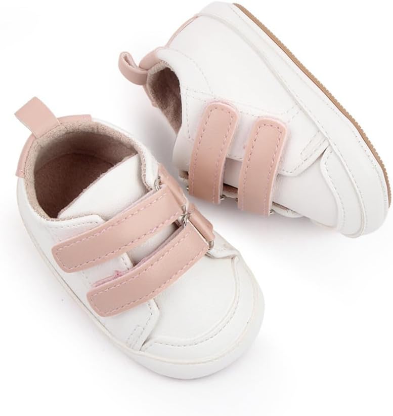LONSOEN Baby Girls Boys Loafers Prewalker Dress Crib Shoes