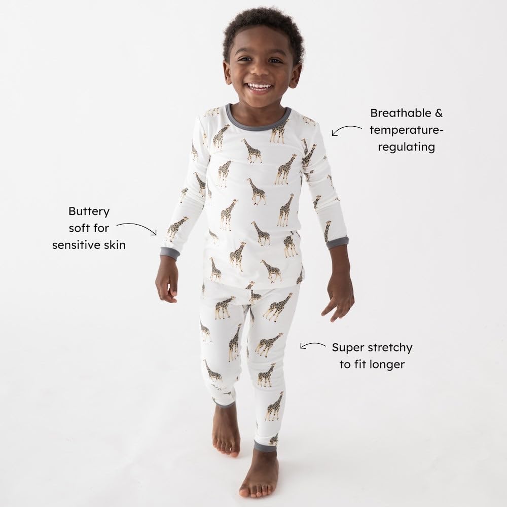 KYTE BABY Toddler Pajama Set - Pjs for Toddlers Made of Soft Bamboo Rayon Material